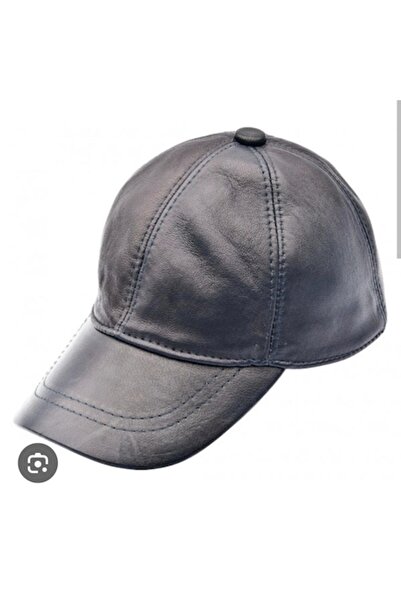 OEM Șapcă unisex din piele, mărime universală, albastră