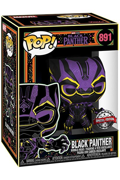 Funko Pop! Marvel: Black Panther #891 (Black Light) Special Edition Exclusive Vinyl Figure Figür