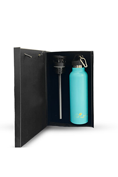 chemex co 600ml Stainless Steel Insulated Mug – Keeps hot for 24 hours and cold all day. Turquoise color.