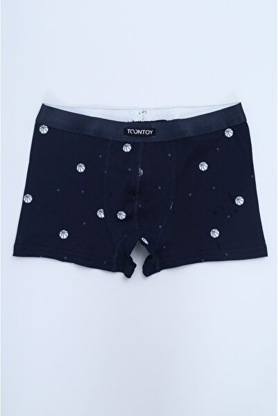 Toontoy Boy's Printed Plain Patterned 4-Pack Boxers