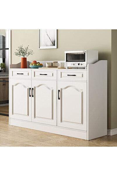 NKX خزانة مطبخ خشبية حديثة للتخزين مع أرفف لغرفة المعيشة والمطبخ