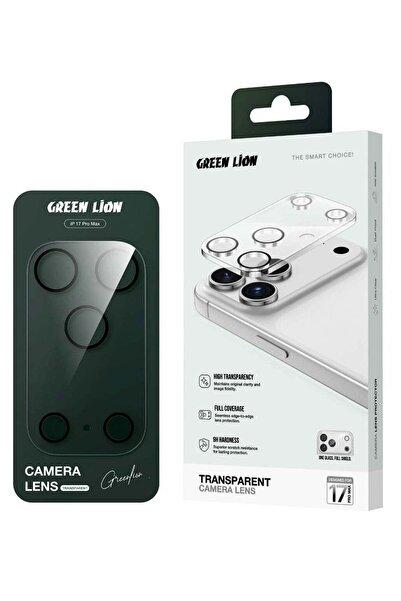 Green Lion واقي عدسة iPhone 17 Pro Max / واقي عدسة شفاف / واقي كاميرا
