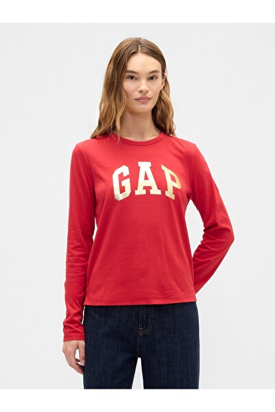 GAP Kadın Kırmızı Favorite Logo T-Shirt