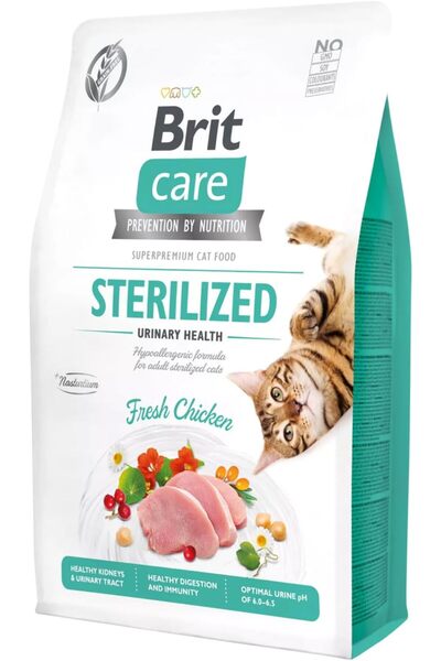 Brit Care Cat Grain-free Sterilized Urinary Health, 2 kg