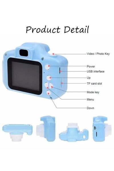 Generic Mini Digital Camera for Kids (Blue)