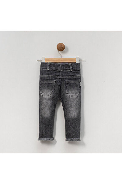 Overdo Girl Child 1-4 Years Old Heart Embroidered Denim Pants