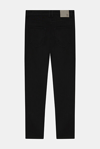 W Collection Black Pipe Leg Sports Pants