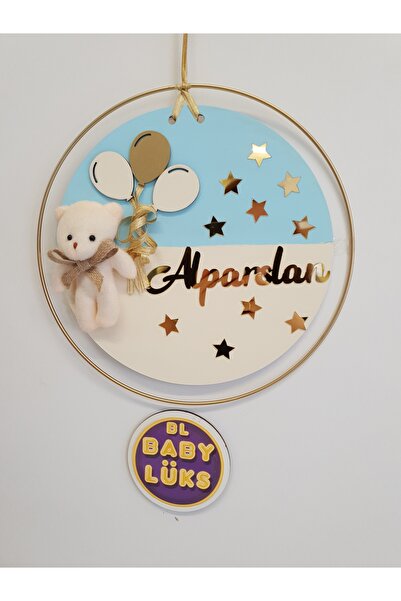 BL Baby Lüks Yuvarlak Bebek Kapı süsü, Hastane Süsü, İsimlik