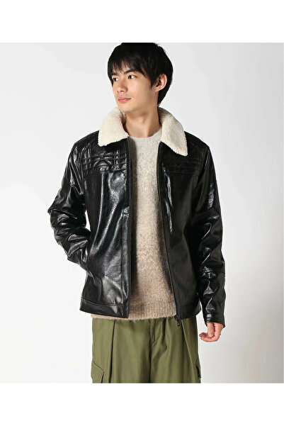 Guess Quilting Erkek Siyah Ceket M5BL2NW0390-JBLK