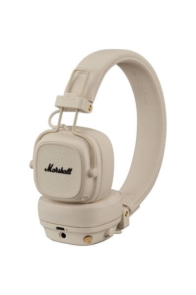 Marshall Casti audio On-Ear Major V, Wireless, Bluetooth, Autonomie 100 ore, Cream