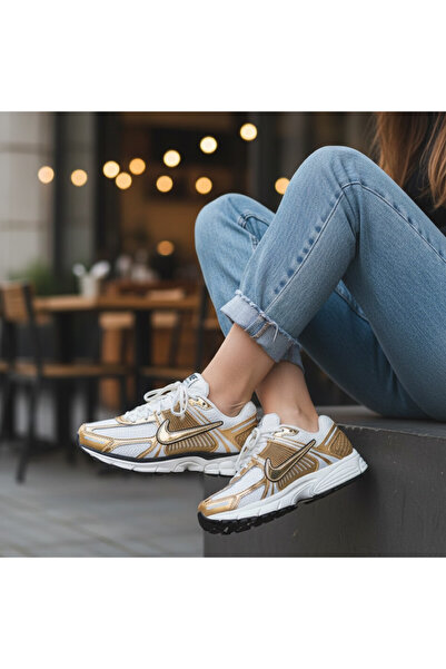 Nike Zoom Vomero 5 Metallic Gold Walking Shoes Sportie