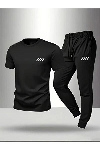 CLASİVA Modern Oversized Printed Sports Special Design Tracksuit Set