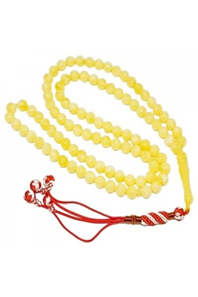 Eagal Yellow Amber Dust Tasbih - 66 Beads