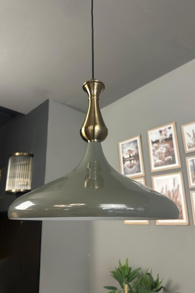 Bamyum Champion Antrasit Eskitme Vezir Başlık Tekli Avize Sarkıt Salon Aydınl...