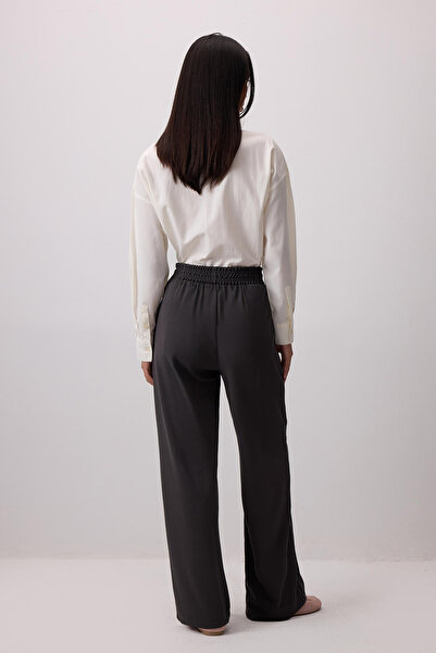 Touché Privé Ribbed Pants with Elastic Waist