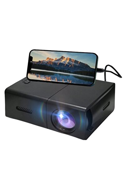 A ATAB Mini portable projector Full HD 1080P 100 lumens, up to 60" diagonal, Black -