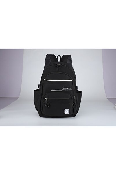 QGC School backpack 31x15x46 cm, model 6518-1, negru