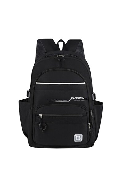 QGC School backpack 31x15x46 cm, model 6518-1, negru