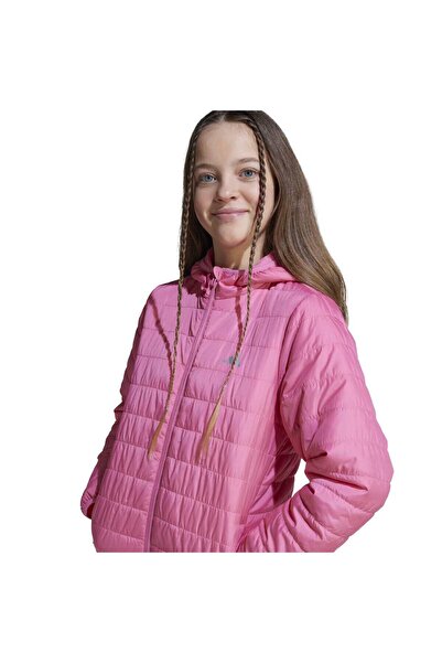 adidas Παλτό Essentials Light Padded Παιδικό Ροζ με κουκούλα
