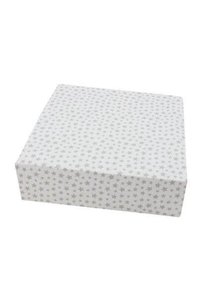 PRICHINDEL sheet, crib 120x60 cm, white with gray stars