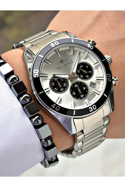Bentini Men's Wrist Watch – Functional, Steel Band, Waterproof, 2-Year Warranty
