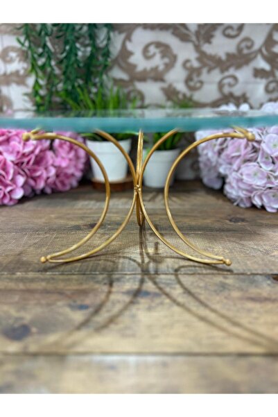 Bahar Home 30 cm Gold Crescent Shape Presentation Stand Pastalik