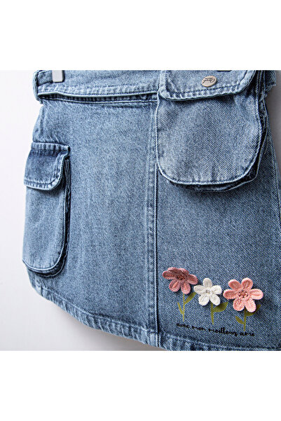 Overdo Ovd girl 5-8 years printed bag jeans skirt