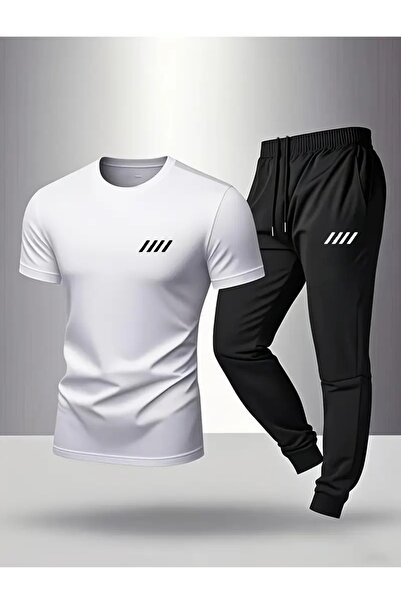 CLASİVA Modern Oversized Printed Sports Special Design Tracksuit Set