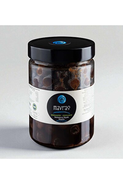 Mavras Organik Salamura Siyah Zeytin 500 GR