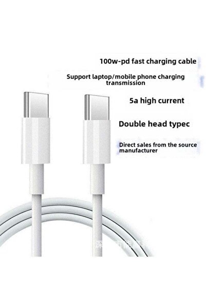 Generic 100W 5A Double-headed USB-C PD Fast Charging Cable 1.5m (Box Packaging)