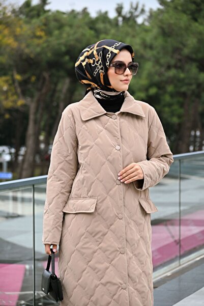 Ferraceci Beige Quilted Coat