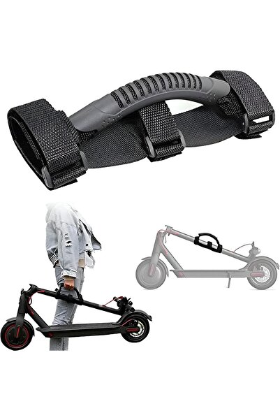 Generic مقبض لحمل سكوتر كهربائي شديد التحمل قابل للتعديل، مقبض حمل مريح للسكوتر الكهربائي