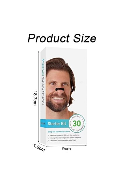 Fabrilux Magnetic anti-snoring nasal dilator, 4 magnetic strips with applicator and 30 magnets,