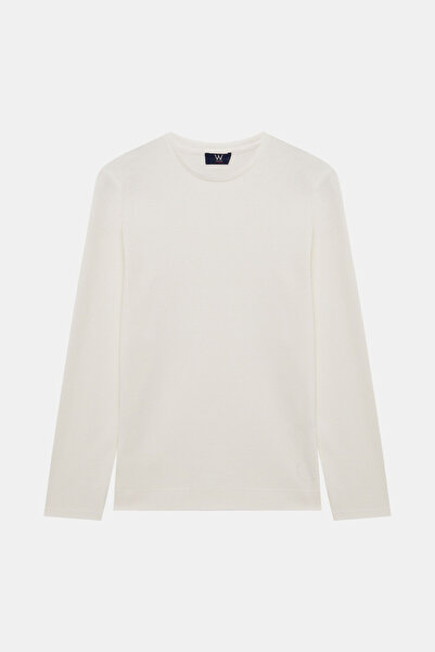 W Collection Ekru Circular Neck Long Sleeve Sweatshirt
