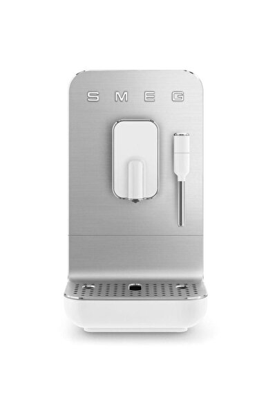 SMEG Bean to cup Coffee Machine with Milk Frother Matte White BCC12WHMUK