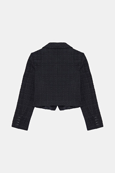 W Collection Black Tweed Box Jacket