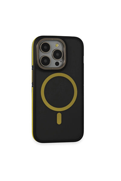 Marsilyan غطاء جوكو آيفون 14 برو ماكس روكي ماجسيف - أسود-أصفر