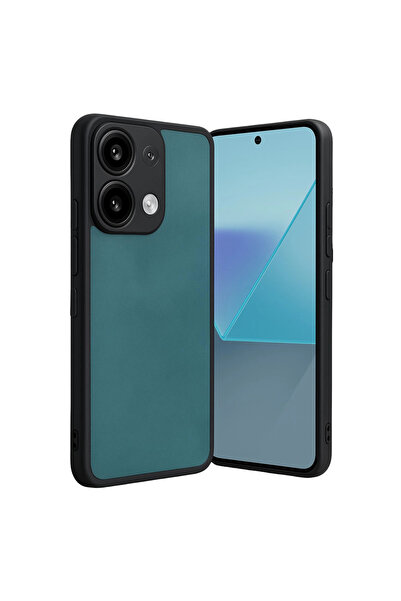 FREEDOM STOREE غطاء جلدي لهاتف شاومي ريدمي نوت 13 الجيل الرابع - أخضر فاتح