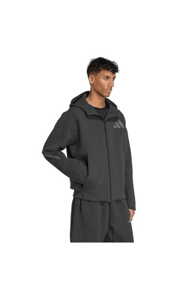 adidas Men's Black Jacket m Z.N.E. Pr Fz Jm6055