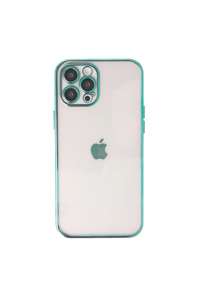 eco port iPhone 12 Pro Max Case with Camera Protection Lens Silicone - Green