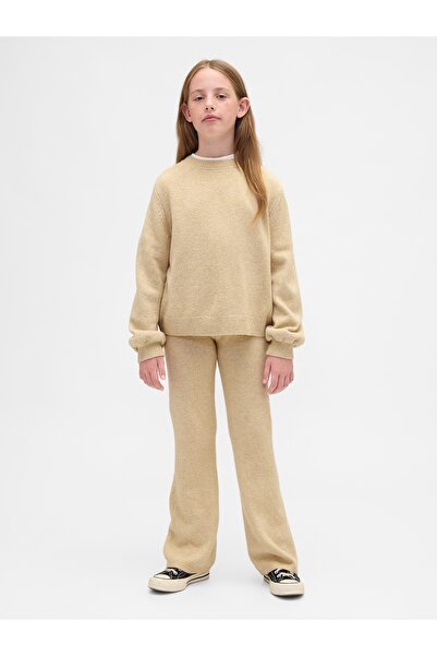 GAP Kız Çocuk Koyu Gri CashSoft Flare Pantolon