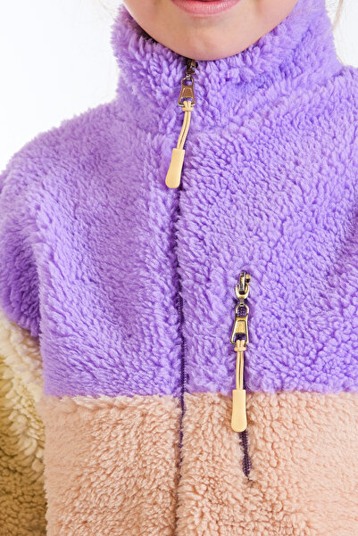 Classio Kids Girl's Zippered Plush Cardigan