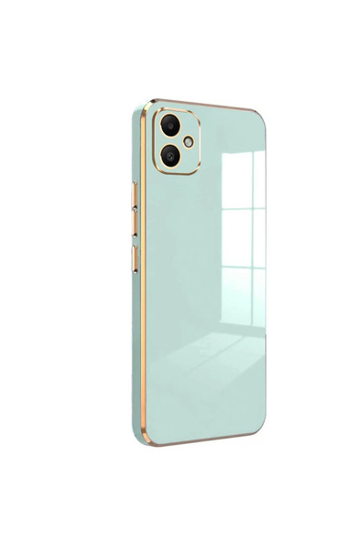 Marsilyan Samsung Galaxy A05 Case Volet Silicone - Light Green