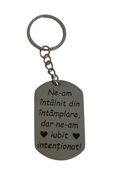 magazinu de gravura Breloc Personalizat cu Mesaj – Ne-am intalnit din intamplare,
