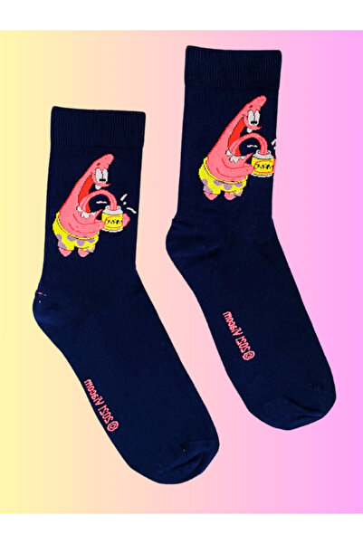 Shuttle Park Special Series Happy Colorful Patrick Star Socks Fun Comfortable Stylish Design Style Socks