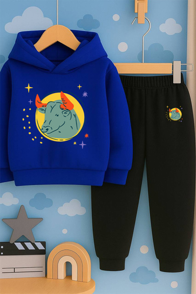 SVART WEAR Hanorac cu imprimeu pentru copii cu imprimeu cu glugă Swea tricou ...