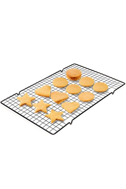 Retoo Cooling and Glazing Rack for Cakes, Retoo, Stainless Steel Non-stick, 25x40 cm, Black