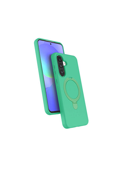 FREEDOM STOREE غطاء سامسونج جالاكسي A17 5G ريجال مع حامل ماج سيف - أخضر