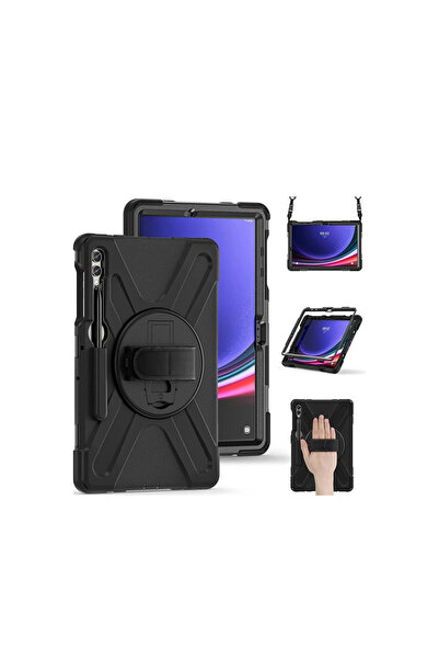 eco port غطاء تابلت سامسونج جالاكسي X610 تاب S9 Fe بلس 12.4 رائع - أسود