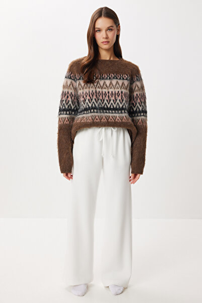 Lovelyİstanbul Very Soft Textured Thessaloniki Sweatpants Lub0063 Off White